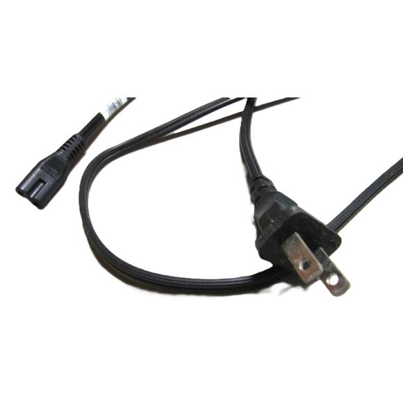 5 Foot AC Power Cord for Canon Pixma All-in-One Printer Black QK19305 2 Prongs - Picture 2 of 3